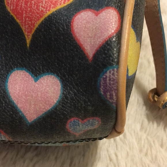Fun Dooney & Bourke Multicolor heart purse! - Picture 2 of 8